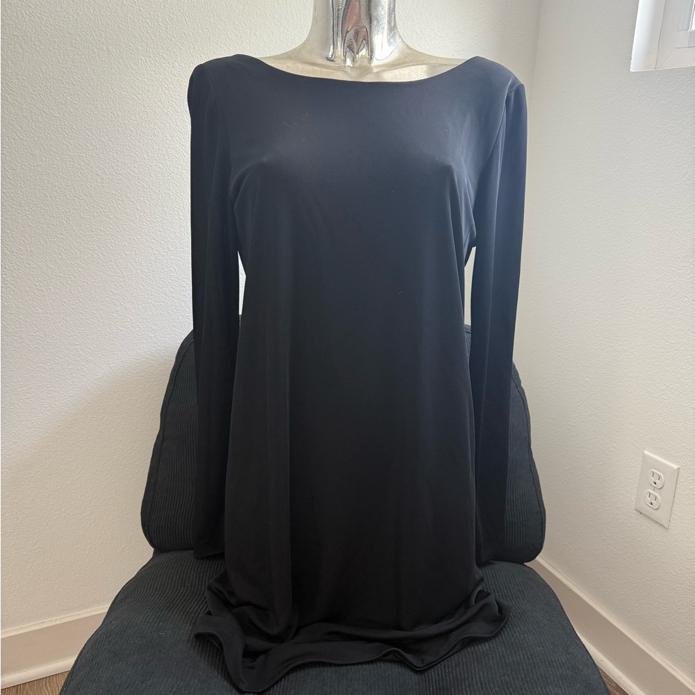Zara Backless Long Sleeve Cocktail Dress